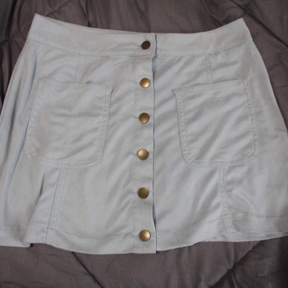 Faux Suede Skirt Altar'd State